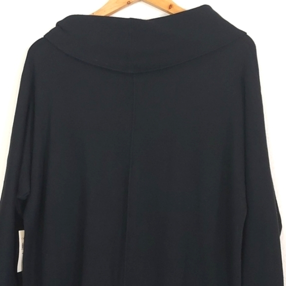 NEW Coldwater Creek Women's Sweater Cowl Neck Black Size Petite Large - Picture 5 of 14